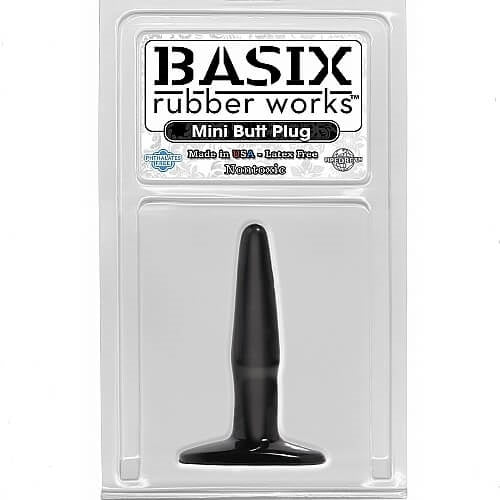 BASIX Mini Butt Plug-Black